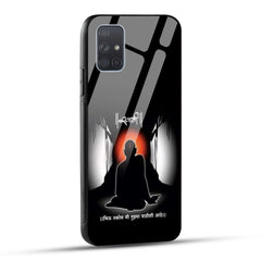 Samsung Galaxy A71 Back Cover Shree Swami Samarth Printed Glass Case