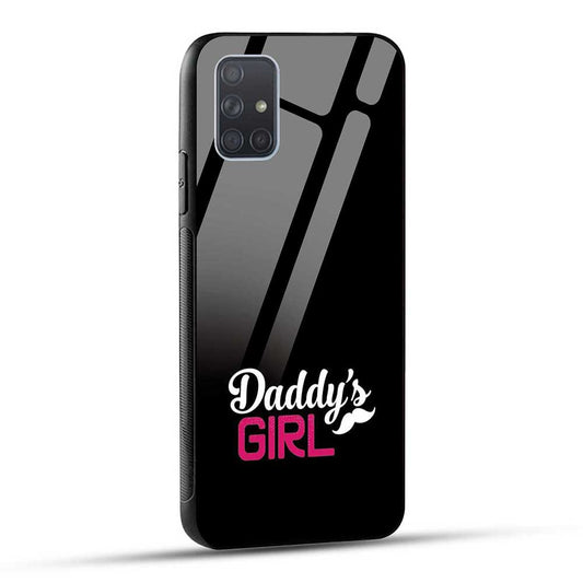 Samsung Galaxy A71 Back Cover Daddys Girl Girly Trendy Glass Case
