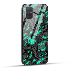 Samsung Galaxy A71 Back Cover Boom Printed Glass Case