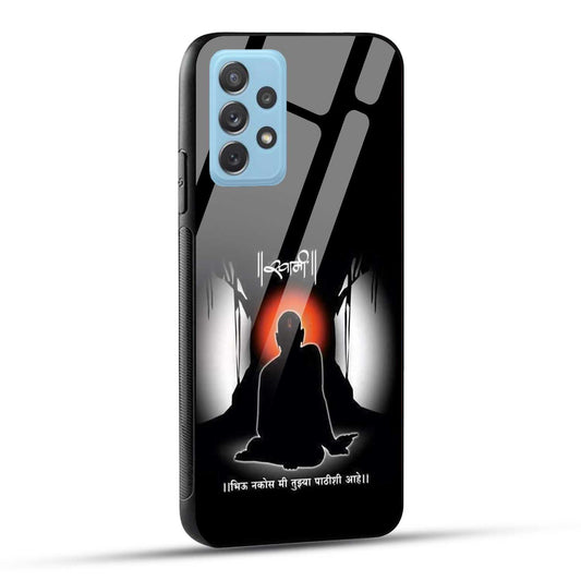 Samsung Galaxy A72 Back Cover Shree Swami Samarth Printed Glass Case