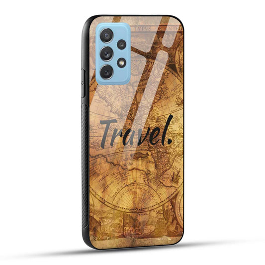 Samsung Galaxy A72 Back Cover Travel Printed Glass Case