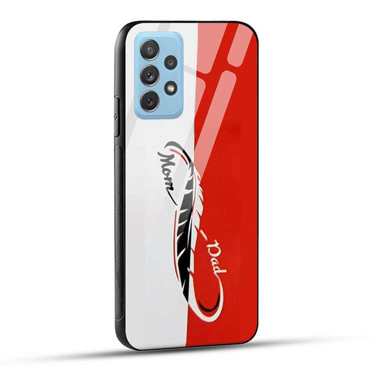 Samsung Galaxy A72 Back Cover Mom Dad Decal Glass Case