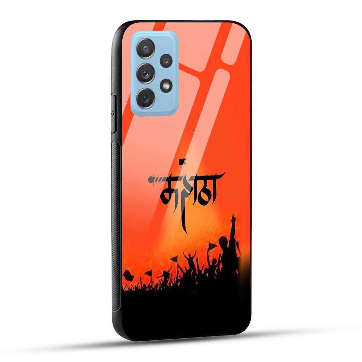 Samsung Galaxy A72 Back Cover Maratha Printed Glass Case