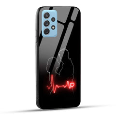 Samsung Galaxy A72 Back Cover Couple Love Printed Glass Case
