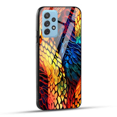 Samsung Galaxy A72 Back Cover Colorburst Jungle Rainbow Animal Spots Printed Glass Case