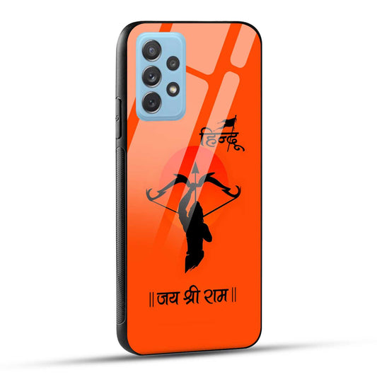 Samsung Galaxy A72 Back Cover Jai Shree Ram Printed Glass Case