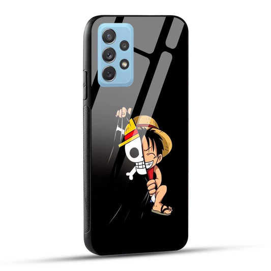Samsung Galaxy A72 Back Cover Luffy Printed Glass Case