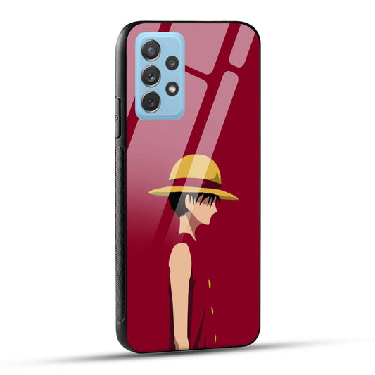 Samsung Galaxy A72 Back Cover Luffy Printed Glass Case