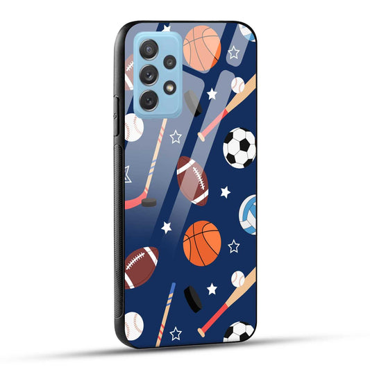 Samsung Galaxy A72 Back Cover Every Sports Matter Printed Glass Case