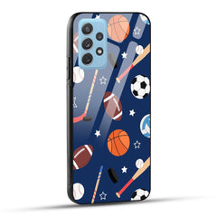 Samsung Galaxy A72 Back Cover Every Sports Matter Printed Glass Case