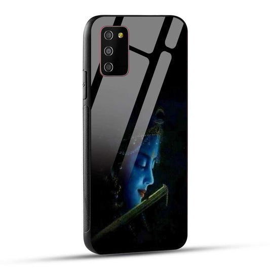 Samsung Galaxy M02s / Samsung Galaxy A03s / Samsung Galaxy F02S Back Cover Lord Krishna Printed Glass Case