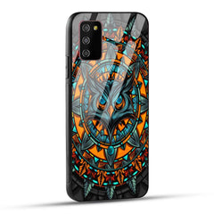 Samsung Galaxy M02s / Samsung Galaxy A03s / Samsung Galaxy F02S Back Cover Attractive Owl Printed Glass Case