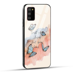 Samsung Galaxy M02s / Samsung Galaxy A03s / Samsung Galaxy F02S Back Cover Trust Your Hopes Printed Glass Case