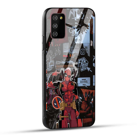 Samsung Galaxy M02s / Samsung Galaxy A03s / Samsung Galaxy F02S Back Cover Superhero Collage Printed Glass Case