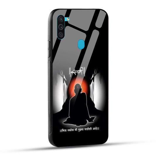 Samsung Galaxy M11 Back Cover Shree Swami Samarth Printed Glass Case