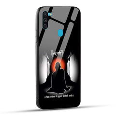 Samsung Galaxy M11 Back Cover Shree Swami Samarth Printed Glass Case