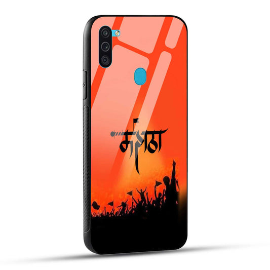Samsung Galaxy M11 Back Cover Maratha Printed Glass Case