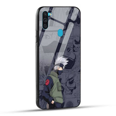 Samsung Galaxy M11 Back Cover Kakashii Printed Glass Case