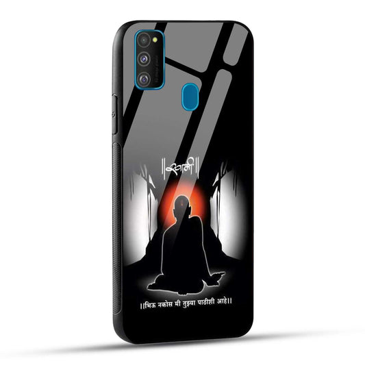 Samsung Galaxy M30s / Samsung Galaxy M21 / Samsung Galaxy M21 2021 Back Cover Shree Swami Samarth Printed Glass Case