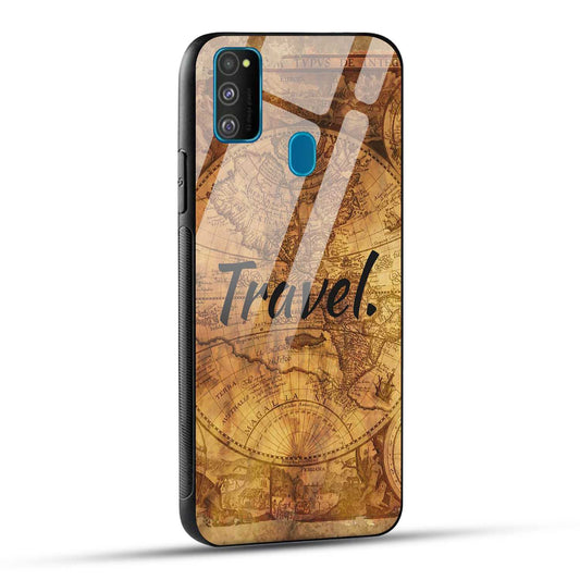 Samsung Galaxy M30s / Samsung Galaxy M21 / Samsung Galaxy M21 2021 Back Cover Travel Printed Glass Case