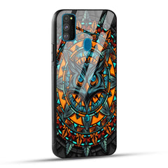 Samsung Galaxy M30s / Samsung Galaxy M21 / Samsung Galaxy M21 2021 Back Cover Attractive Owl Printed Glass Case