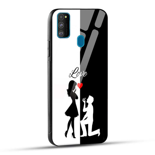 Samsung Galaxy M30s / Samsung Galaxy M21 / Samsung Galaxy M21 2021 Back Cover Love Proposal Printed Glass Case