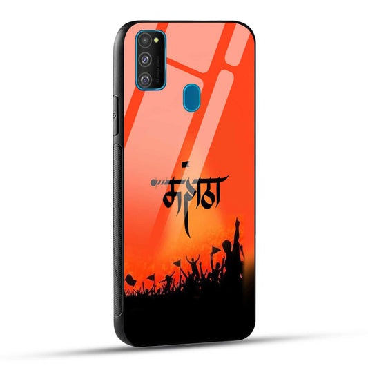 Samsung Galaxy M30s / Samsung Galaxy M21 / Samsung Galaxy M21 2021 Back Cover Maratha Printed Glass Case