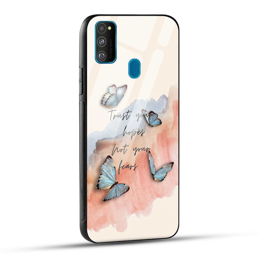 Samsung Galaxy M30s / Samsung Galaxy M21 / Samsung Galaxy M21 2021 Back Cover Trust Your Hopes Printed Glass Case