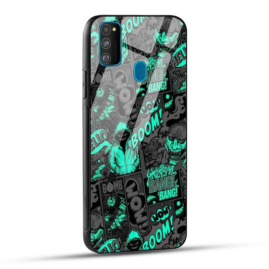 Samsung Galaxy M30s / Samsung Galaxy M21 / Samsung Galaxy M21 2021 Back Cover Boom Printed Glass Case