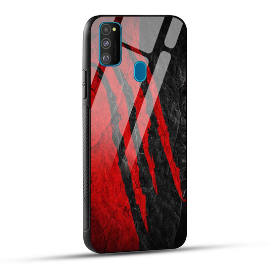 Samsung Galaxy M30s / Samsung Galaxy M21 / Samsung Galaxy M21 2021 Back Cover Red Printed Glass Case
