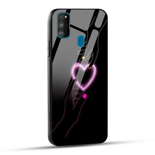 Samsung Galaxy M30s / Samsung Galaxy M21 / Samsung Galaxy M21 2021 Back Cover Love Forever Heart Printed Glass Case