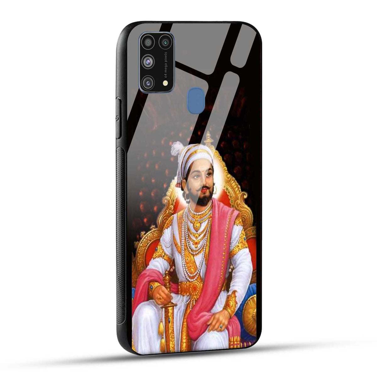 Samsung Galaxy M31 / Samsung Galaxy F41 / Samsung Galaxy M31 Prime Back Cover Chhatrapati Shivaji Maharaj Printed Glass Case