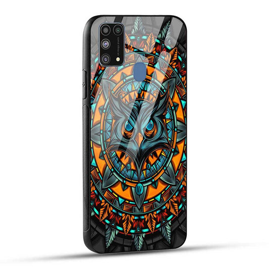 Samsung Galaxy M31 / F41 / M31 Prime Back Cover Attractive Owl Glass Case