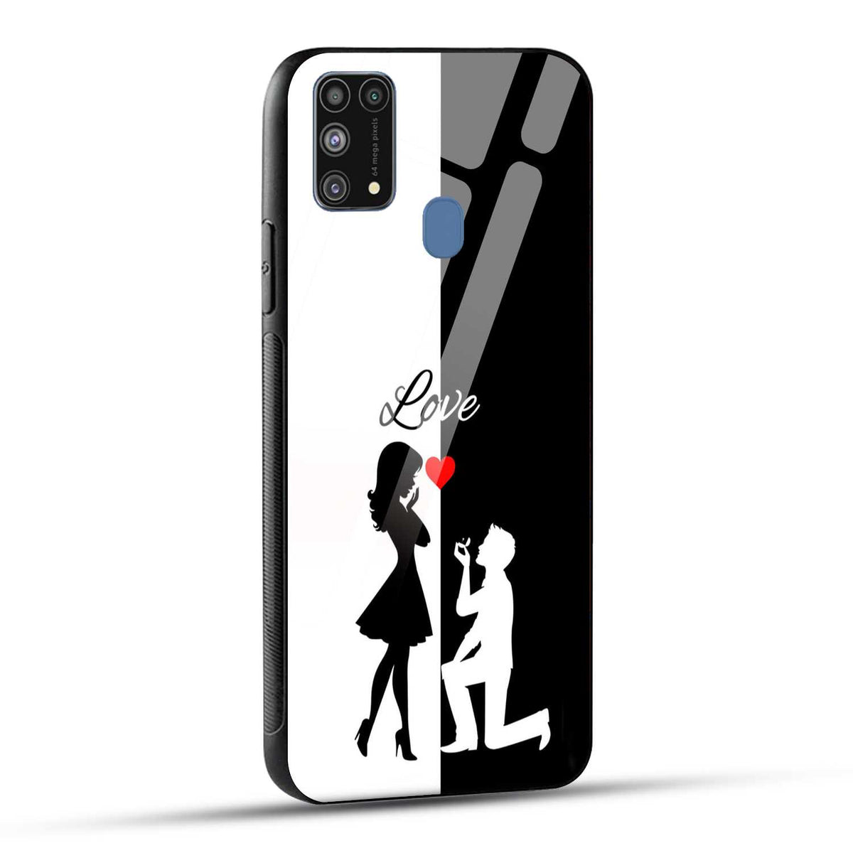 Samsung Galaxy M31 / Samsung Galaxy F41 / Samsung Galaxy M31 Prime Back Cover Love Proposal Printed Glass Case