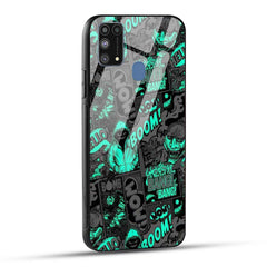 Samsung Galaxy M31 / Samsung Galaxy F41 / Samsung Galaxy M31 Prime Back Cover Boom Printed Glass Case