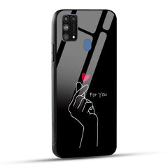 Samsung Galaxy M31 / Samsung Galaxy F41 / Samsung Galaxy M31 Prime Back Cover For You Printed Glass Case