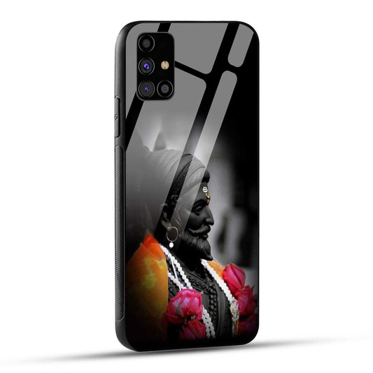 Samsung Galaxy M31s Back Cover Chatrapati Shivaji Maharaj Raje Printed Glass Case