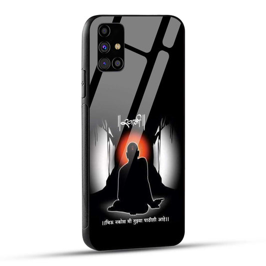 Samsung Galaxy M31s Back Cover Shree Swami Samarth Printed Glass Case