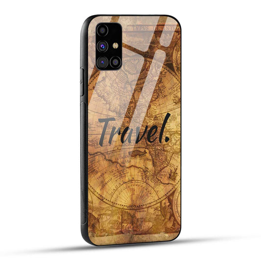 Samsung Galaxy M31s Back Cover Travel Printed Glass Case