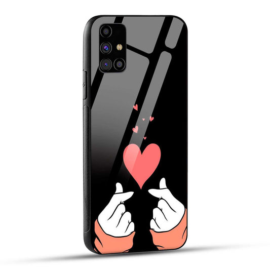 Samsung Galaxy M31s Back Cover Love Expressing Printed Glass Case