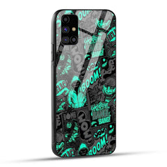 Samsung Galaxy M31s Back Cover Boom Printed Glass Case