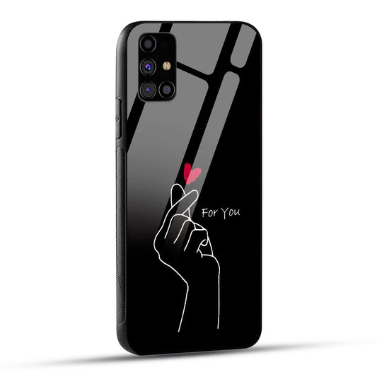 Samsung Galaxy M31s Back Cover For You Printed Glass Case