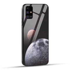 Samsung Galaxy M31s Back Cover Galaxy Space Printed Glass Case