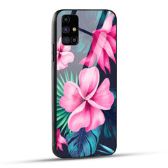 Samsung Galaxy M31s Back Cover Retro Flowers  Printed Glass Case