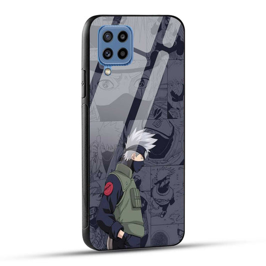Samsung Galaxy M32 / Samsung Galaxy F22 Back Cover Kakashii Printed Glass Case