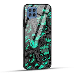 Samsung Galaxy M32 / Samsung Galaxy F22 Back Cover Boom Printed Glass Case