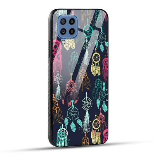 Samsung Galaxy M32 / Samsung Galaxy F22 Back Cover Dreamcatcher Printed Glass Case