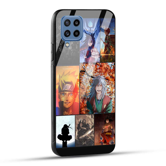 Samsung Galaxy M32 / Samsung Galaxy F22 Back Cover Kakashii Narutto Printed Glass Case