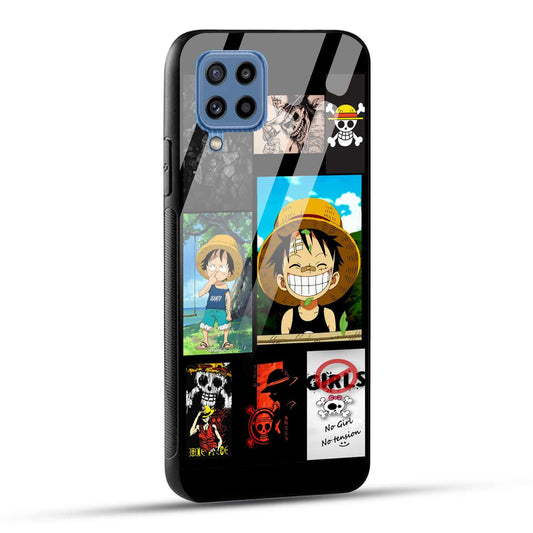 Samsung Galaxy M32 / Samsung Galaxy F22 Back Cover No Girls No Tension Printed Glass Case