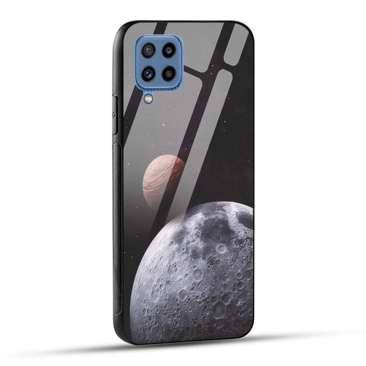 Samsung Galaxy M32 / Samsung Galaxy F22 Back Cover Galaxy Space Printed Glass Case